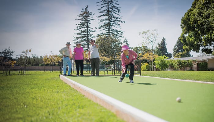 Wellness activities at Fredericka Manor's fitness center