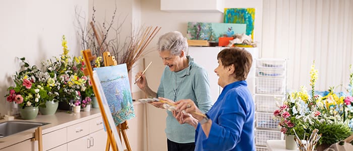 Residents partaking in one of San Francisco Towers many social activities