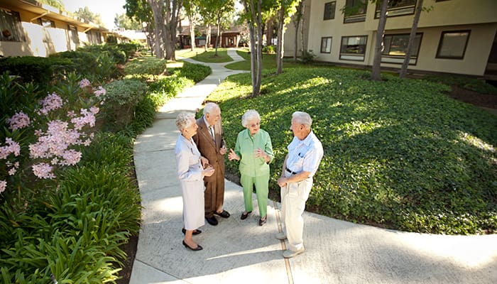 Portrait of a smiling group enjoying the outdoors at Sunny View