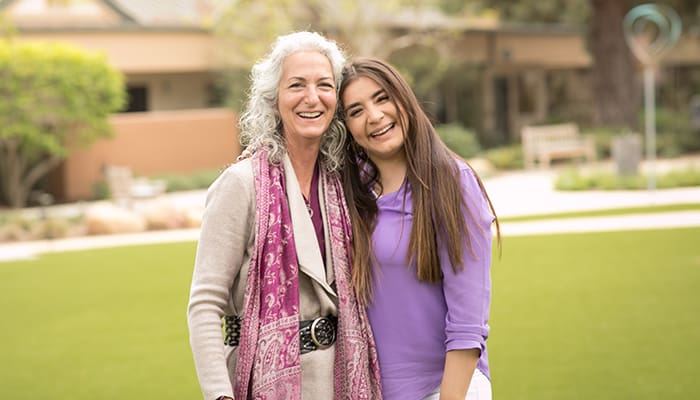 Vista del Monte volunteer pictured with resident