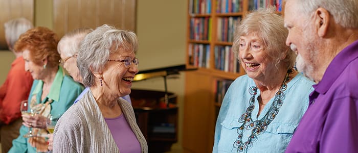 Webster House residents during one of the many social activities offered